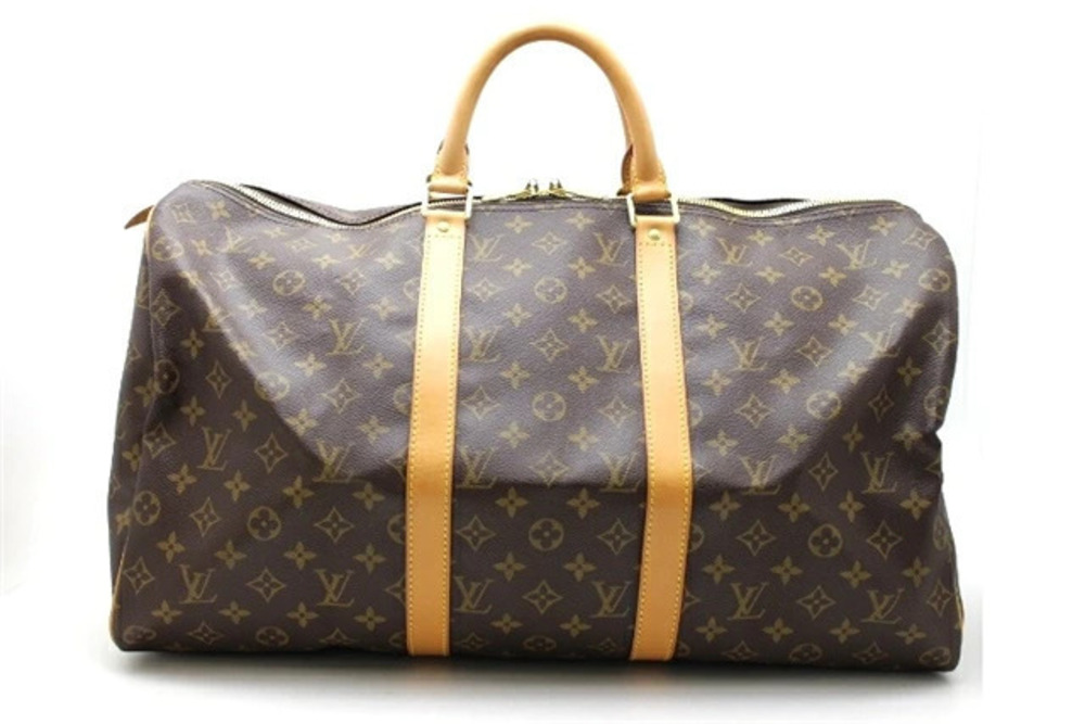 LOUIS VUITTON Monogram Keepall Boston Bag